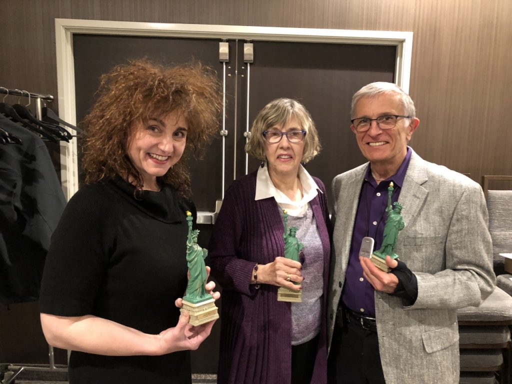 Nominate Lisa Gioia Randy & Dianne Szabla with their 2018 Defender of Liberty Awards at the 2019 LPM Convention.