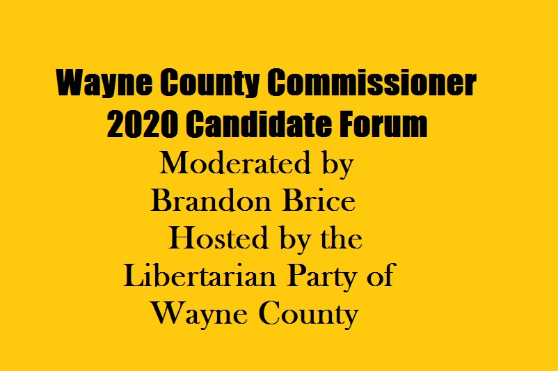 Wayne County Commissioner candidate forum banner
