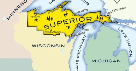 Superior superimposed on ancient Ojibwa lands