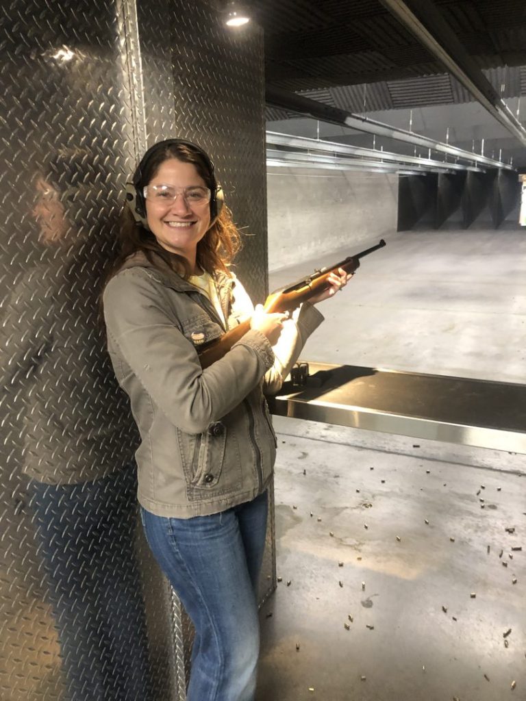 Leah Dailey at Range Day with Chase Oliver